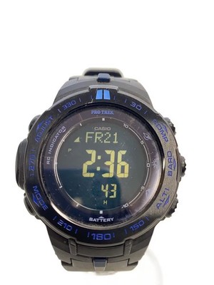 CASIO Solar Watch PROTREK Digital Rubber BLK BLK SS