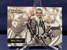 Mike Golic -Notre Dame- Philadelphia Eagles Autographed Card