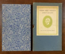 Keats, Poems, Odes, Sonnets 1950 Peter Pauper Press HC w/Slipcase