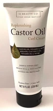 SJ BEAUTY CO Replenishing Castor Oil Curl Cream 8 fl.oz Define & Soften Curls M