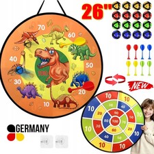 Dartscheibe Kinder, 66cm Klett Dartscheibe Faltbares Mit 16 Klebrigen Bällen Set