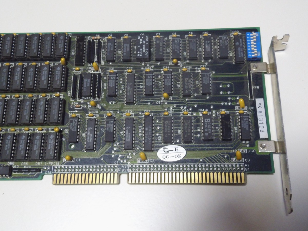 、 Vintage 2MB RAM Expansion Card 16-bit ISA for 286/386 Retro PC