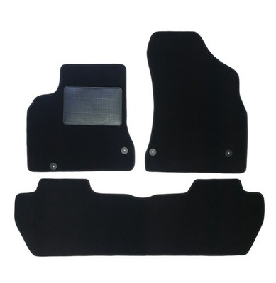 Fußmatten Set Teppichmatten Citroen Berlingo Multispace I 1996 2003, schwarz