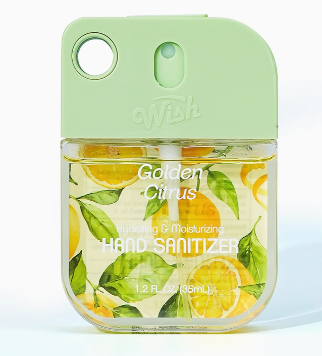Wish Hand Sanitizer Coconut, Dragonfruit,Citrus, Salted Caramel