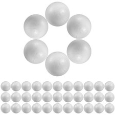 100 Pcs Polystyrene Foam Balls 2 cm Small White Round Spheres For Craft Use
