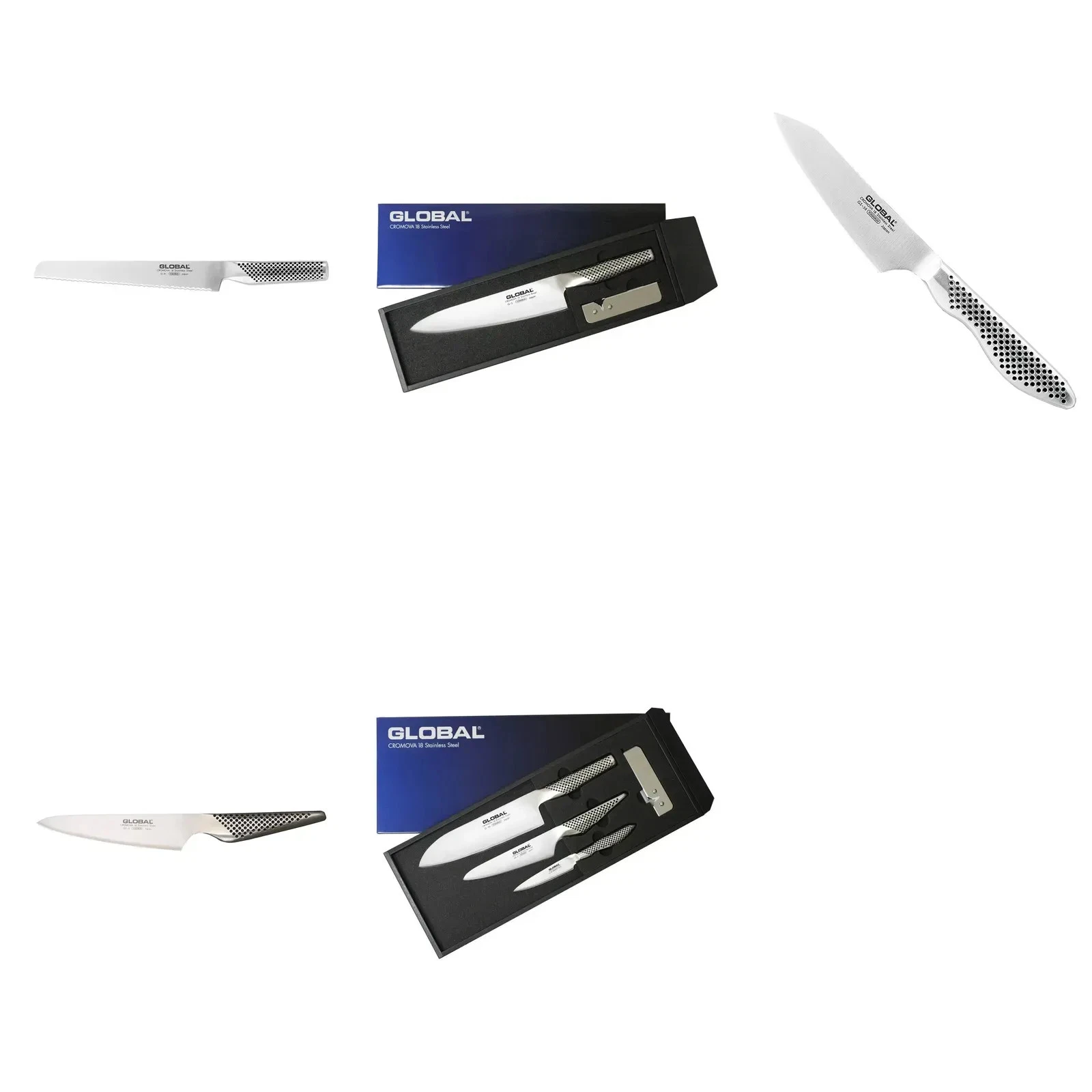Global Knives Set & Individual, Various Blade Lengths, G Series, From Japan
Opens in a new window or