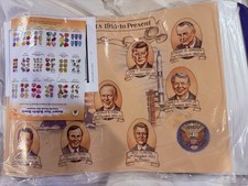 Large 24x17 Presidents America Poster 1789-1996 Classroom Decor NEW Vintage