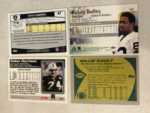 Tim Brown Plus More!~Oakland Raiders 24 Card Lot~Mint! - Picture 24 of 24
