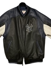 Giacca Bomber New York Yankees Vintage Pelle Varsity Taglia Extra Large