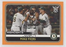 2020 Topps Big League Highlights Orange Mike Fiers #297 0sm3