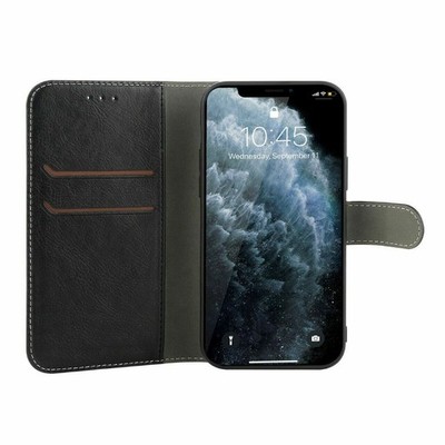 Leder Wallet Kickstand Case für iPhone 14, 13, 12, 11, Galaxy S23, S22, S21