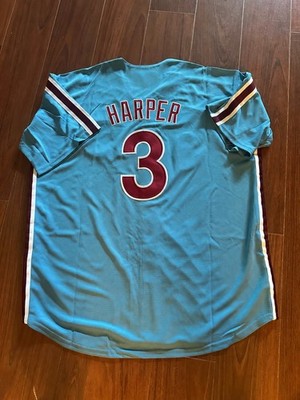 Bryce HARPER Philadelphia Phillies #3 Powder Blue Jersey Adult All Sizes NWT
