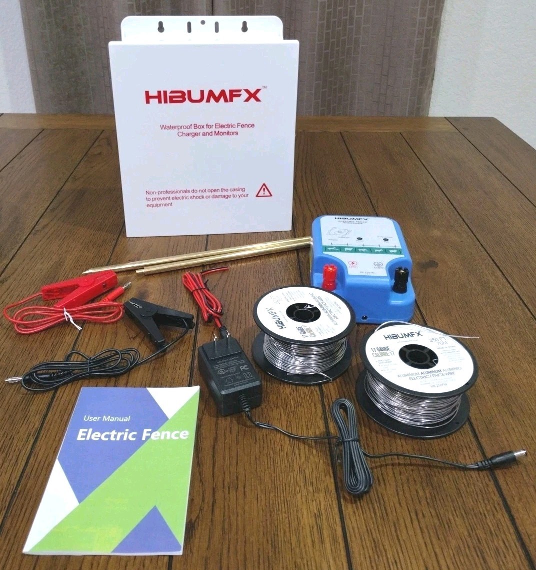 Electric Fence Energizer Plus Copper Ground Rod and Spool Aluminum Wire TT-P3