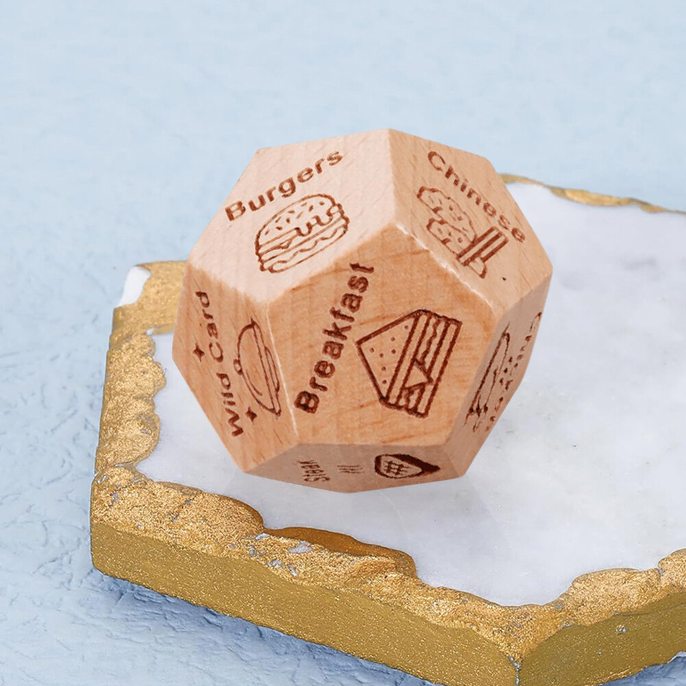 Wood Food Dice Foodie Naughty Wooden Dice Gifts Valentines Day Gifts