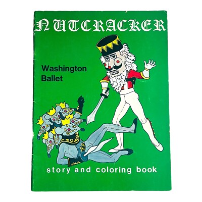Vintage The Nutcracker Washington Ballet, Story and Coloring Book, Mostly Unused