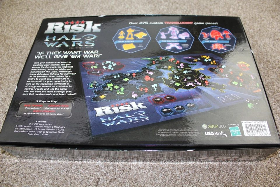 Risk Halo Wars Collectors Edition Board Game Hasbro 2009 98% Complete - Image 4 of 4