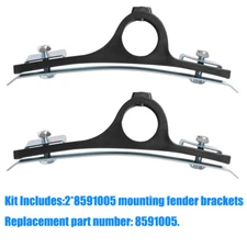 8591005 Mounting Fender Bracket Assembly Black Fender Hanger Bracket 1 Pair