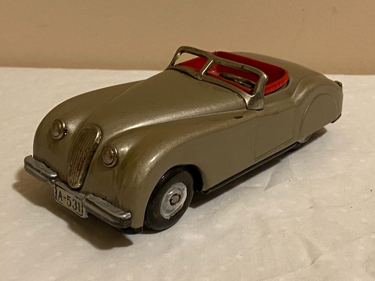 Vintage SSS Shioji Tin Toy Jaguar Toy Car A-531 Made in