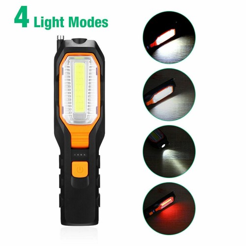 LED COB Hand Torch USB Rechargeable Car Garage Inspection Lamp