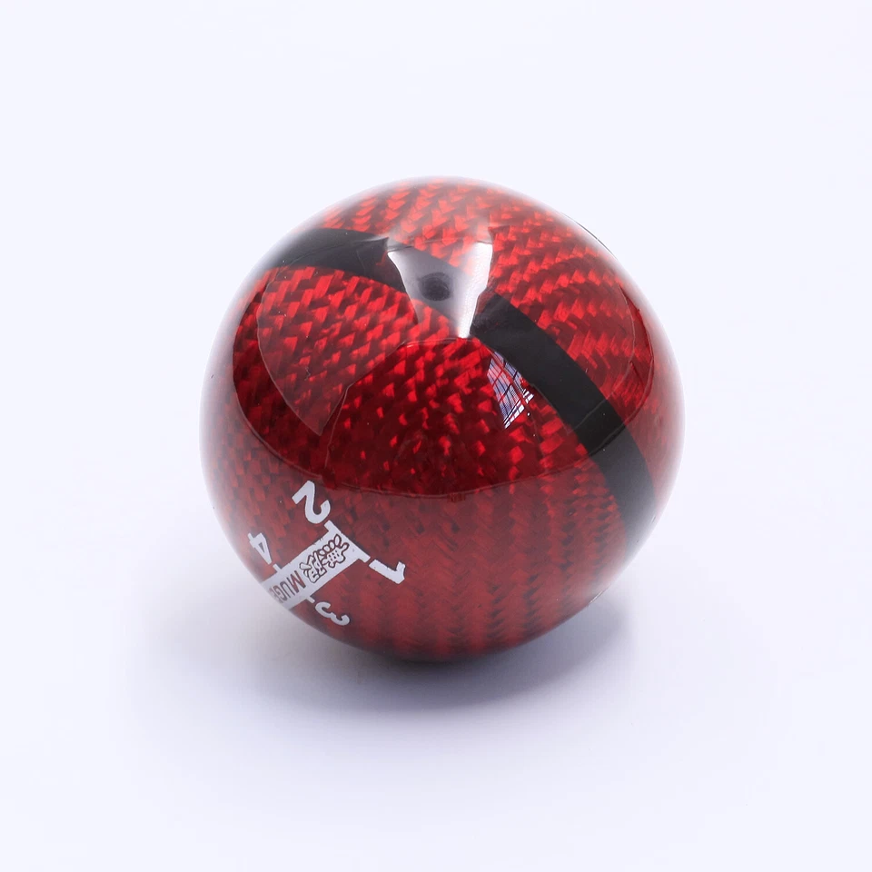 5-скоростной красный переключатель передач из углеродного волокна JDM Mugen для Honda Civic Accord S2000 - Изображение 4 из 4