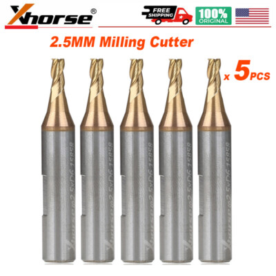 5x Xhorse 2.5MM Milling Cutter Work for Mini Condor CONDOR XC-007 Machine US
