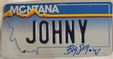 Vanity JOHNY JOHNNY JOHN license plate Johnie Johnnie Jonnie Jack Johan Jon Jay