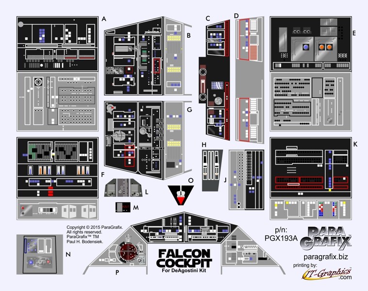 Star Wars - Millennium Falcon Cockpit Photoetch for