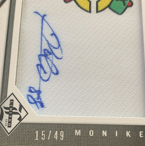 2012-13 Panini Limited Hockey Monikers Patrick Kane Blackhawks Patch AUTO /49 Nm - Picture 3 of 8