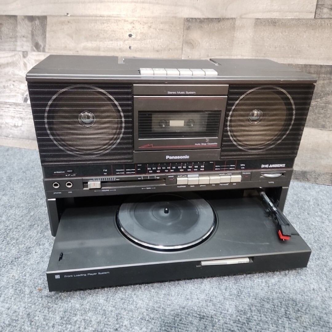 【ジャンク品】SONY Panasonic National Victor National Panasonic SG-J555 Record Player Cassette Radio