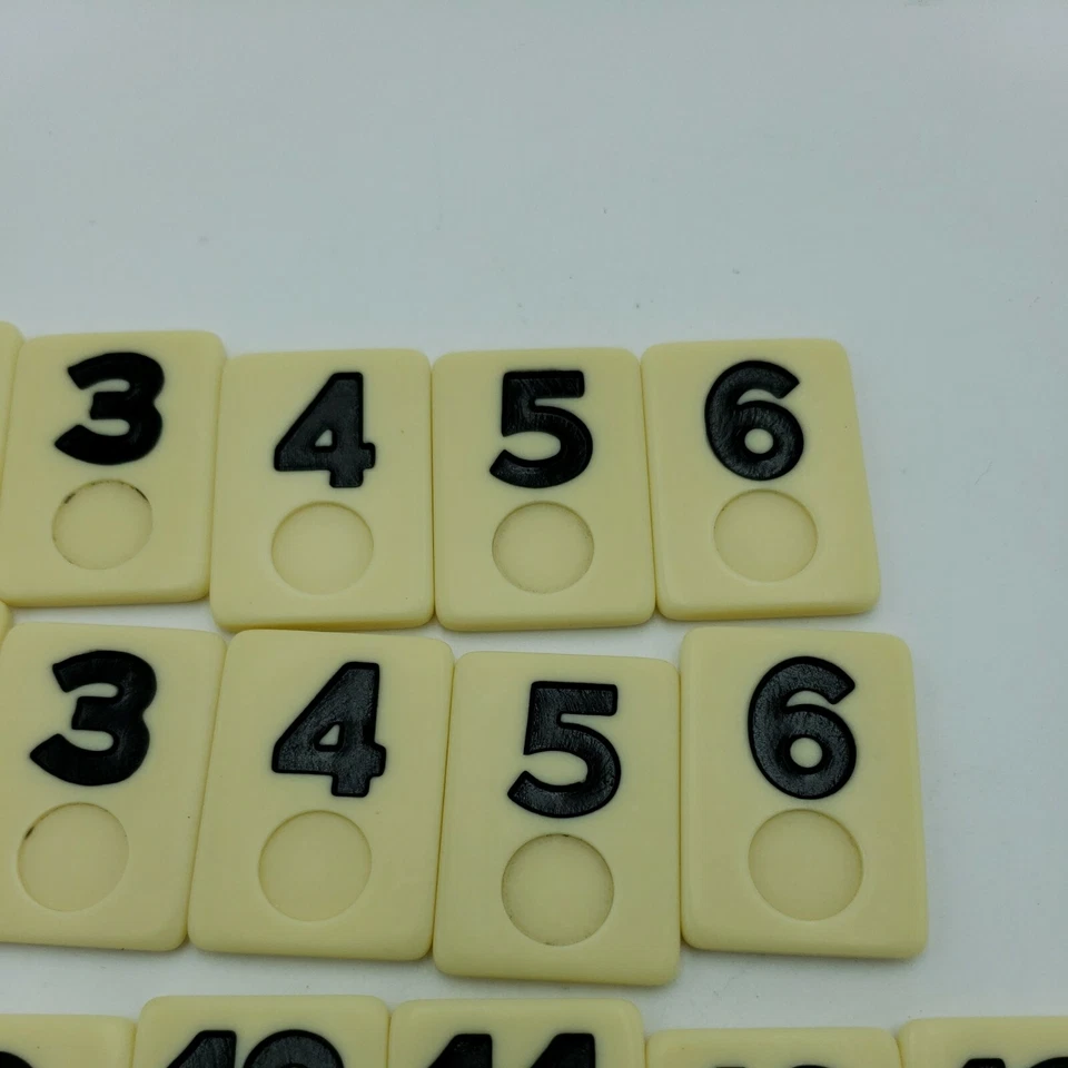 Vintage The Original Rummikub Fast Moving Rummy Tiles  Replacement Parts Black - Image 4 of 4