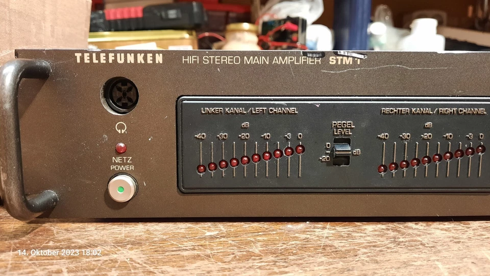 Telefunken HIFI Stereo Main Amplifier STM1 Endstufe Verstärker, Nicht Geprüft - Bild 2 von 4