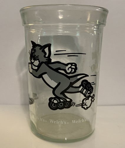 Vintage 90s Set Of 3 Welch’s Tom and Jerry Juice Glasses Surf Kite Roller Blade - Picture 7 of 10