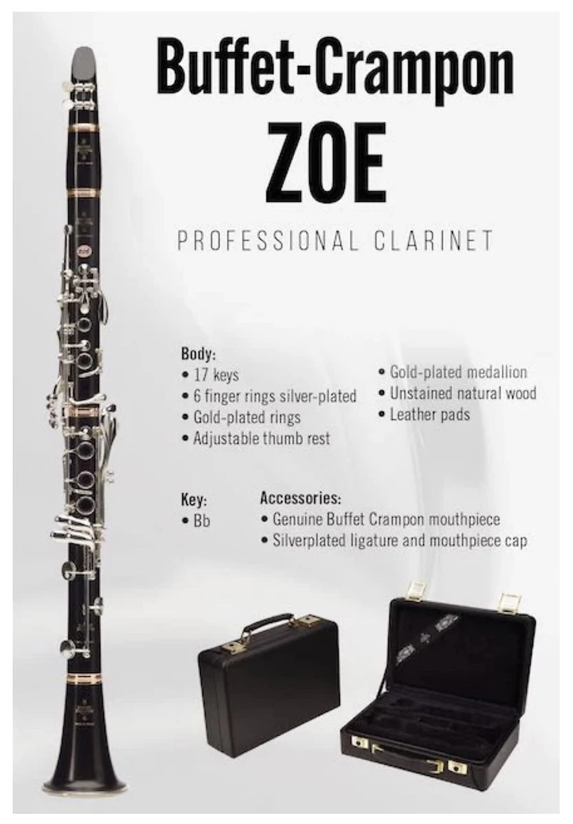 Buffet Crampon Clarinet Zoe Model eBay
