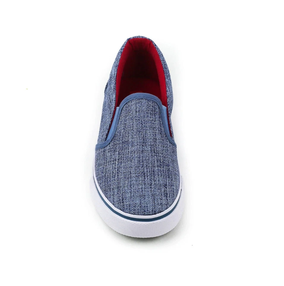 Nuevo En Caja UNIONBAY Niños Norma Zapatillas Sin Cordones de Lona en Azul Niños Talla 2  Foto 4 de 4