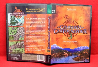 Pro Fantasy Software Campaign Cartographer 3 Map Making for Gamers PC CD 19437