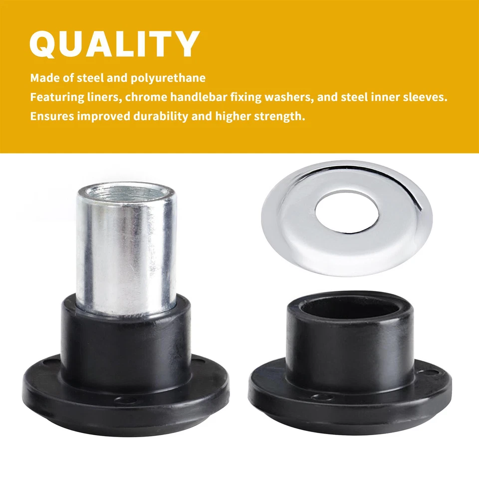 Kit amortiguador bujes elevadores de manillar Harley Touring 1983-up para Softail 2018-up Foto 4 de 4