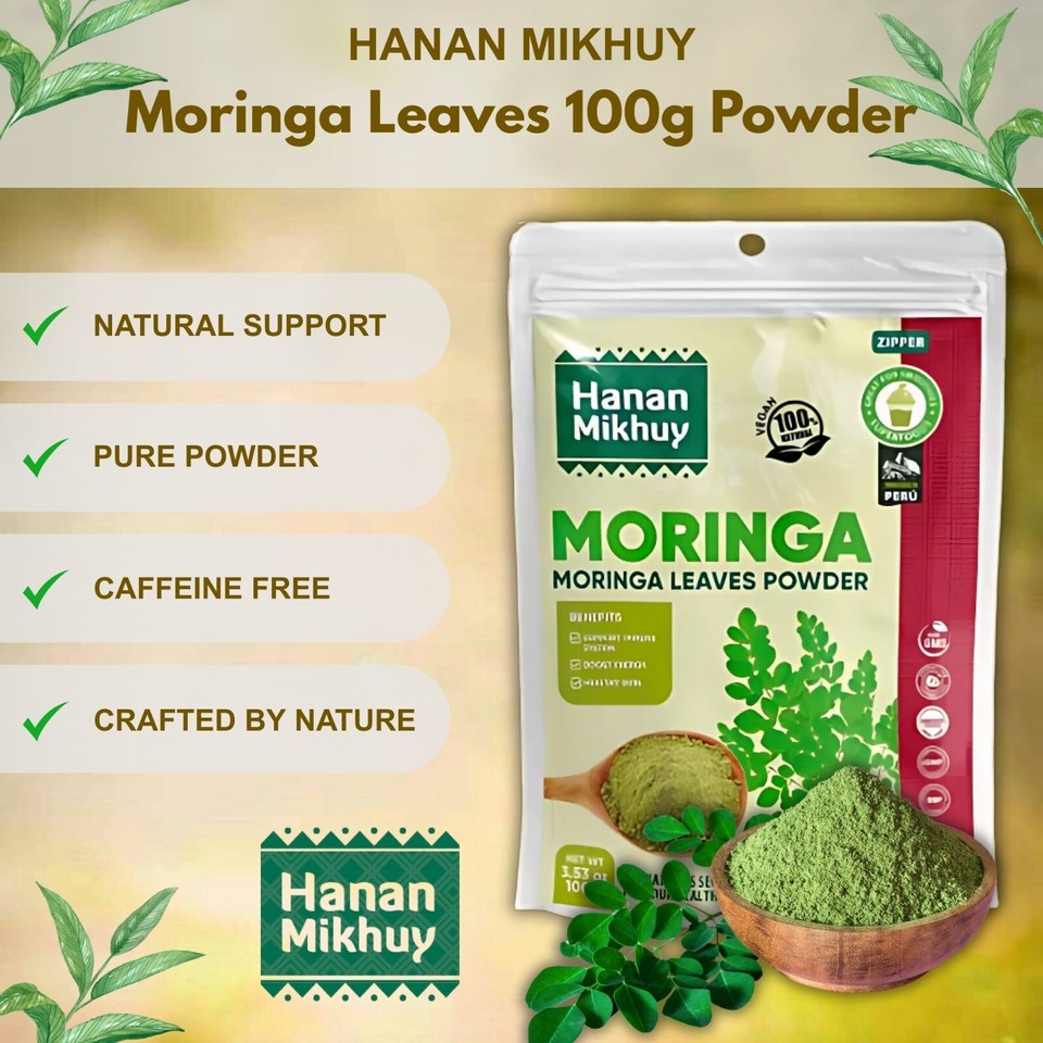 Moringa 100% Natural Moringa Leaf Powder - Healthy Skin & Overall ...