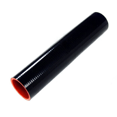 REV9 Power Silicon Hose Coupler 1 Foot 12'' Long 2.5 2 1/2 Inch Black Universal