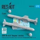 1/72 Reskit RS72-0416 AGM-84 (A,D) "Harpoon" missiles (2 pcs) (3D Printing)