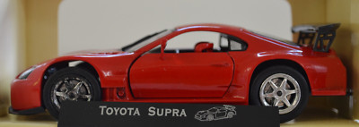 saico toyota red supra model still in box Japanese drift car