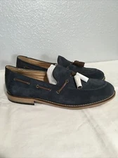H by Hudson mens retro tassel suede loafers sz 43 Nwob