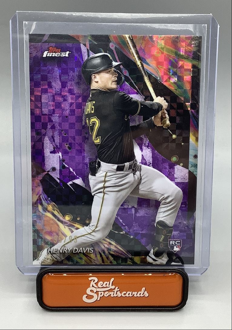 2024 Topps Finest Henry Davis #163 Purple Checkerboard RC /99