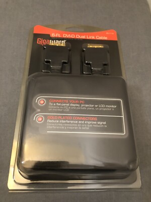 Gigaware 26-1119 6' ft Gold Plated DVI-D Digital Dual Link Cable