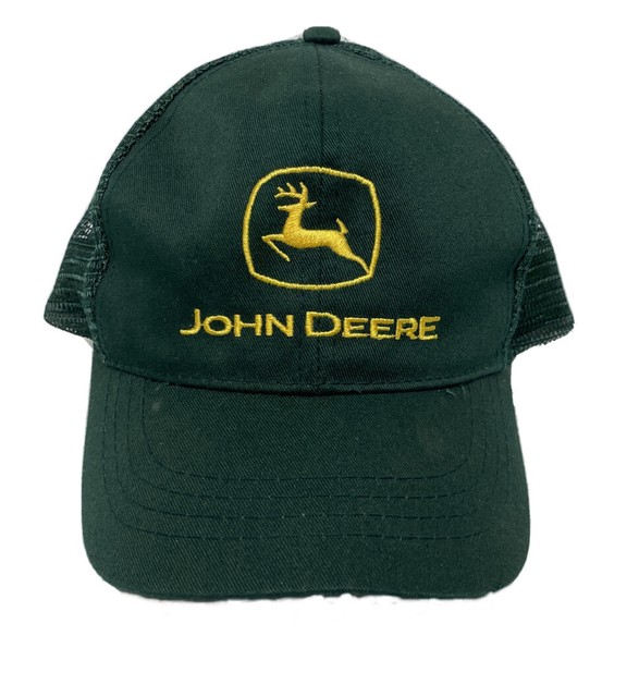 Youth Size John Deere Hat Farmer Adjustable Cap Green Otto Hat eBay