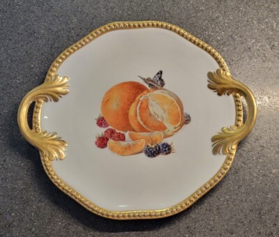 Rosenthal Porcelain - Center Fruit Design Platter/Serving Tray w/Handles 12.5''