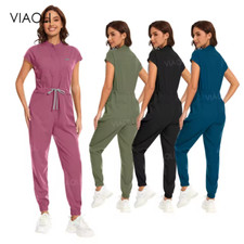 High Quality Jogger Scrub Jumpsuit Medical Nursing Uniform B2B Wholesale 90D-Win