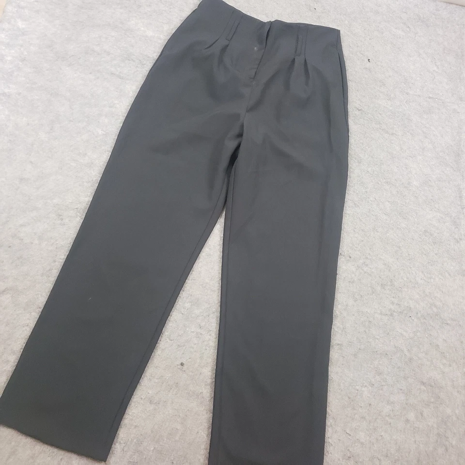 Pantalones Romie Juliet Mujer Vestido Grande Recto Plisado Negocios Oficina Negros Foto 2 de 4