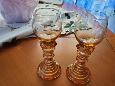 2 x alte große Römer Gläser Weingläser