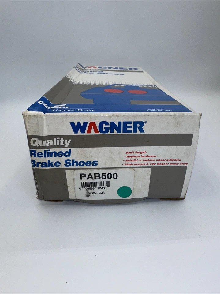 Zapatas de freno de tambor trasero Wagner PAB500 para Ford Escort Mercury Lynx 1981-1990 Foto 2 de 2
