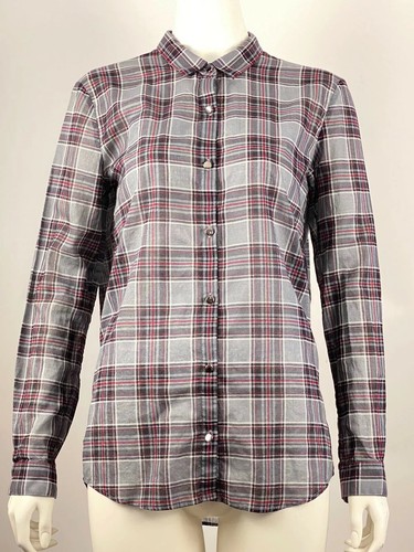 Plaid Sheer Blouse Shirt | eBay